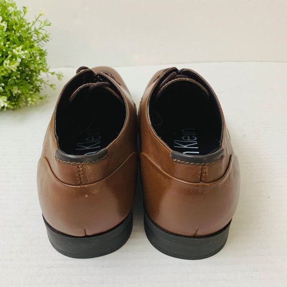 Calvin Klein Men's Lucca Leather Dress Shoes - Picture 4 of 15